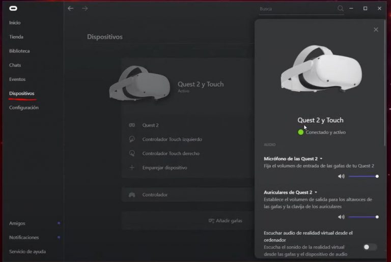 Cómo conectar tus Oculus Quest 2 al PC