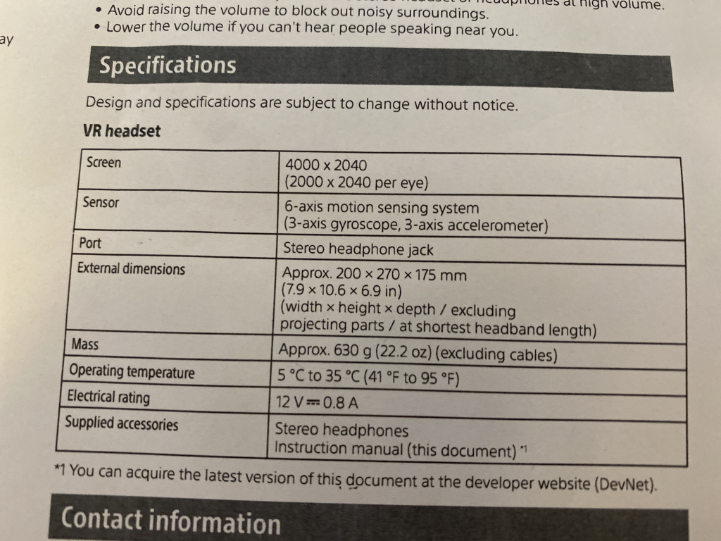 Especificaciones Técnicas de PlayStation VR2