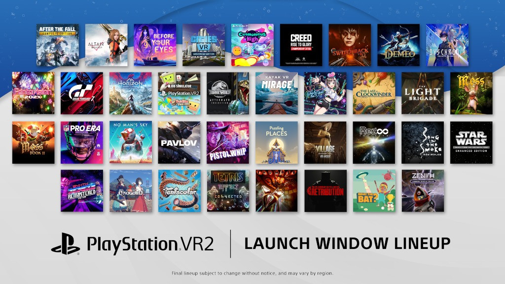 Todos los juegos nuevos añadidos para el lanzamiento de PlayStation VR2