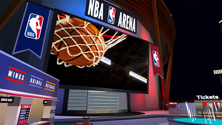 NBA arena para VR gracias a Meta y su tecnología