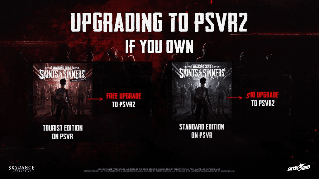 La versión estándar de Walking Dead Saints and Sinners costará 10€ adaptarla a PlayStation VR2