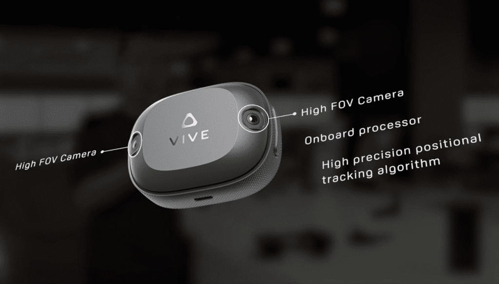 VIVE Self-Tracking Tracker incorpora 2 cámaras para auto-tracking y su propio procesador