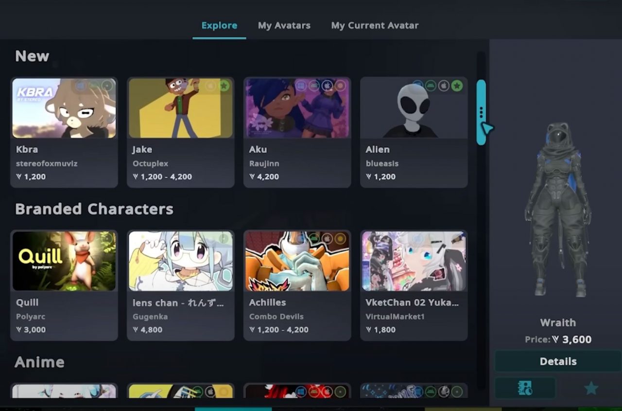 VRChat Avatar Marketplace